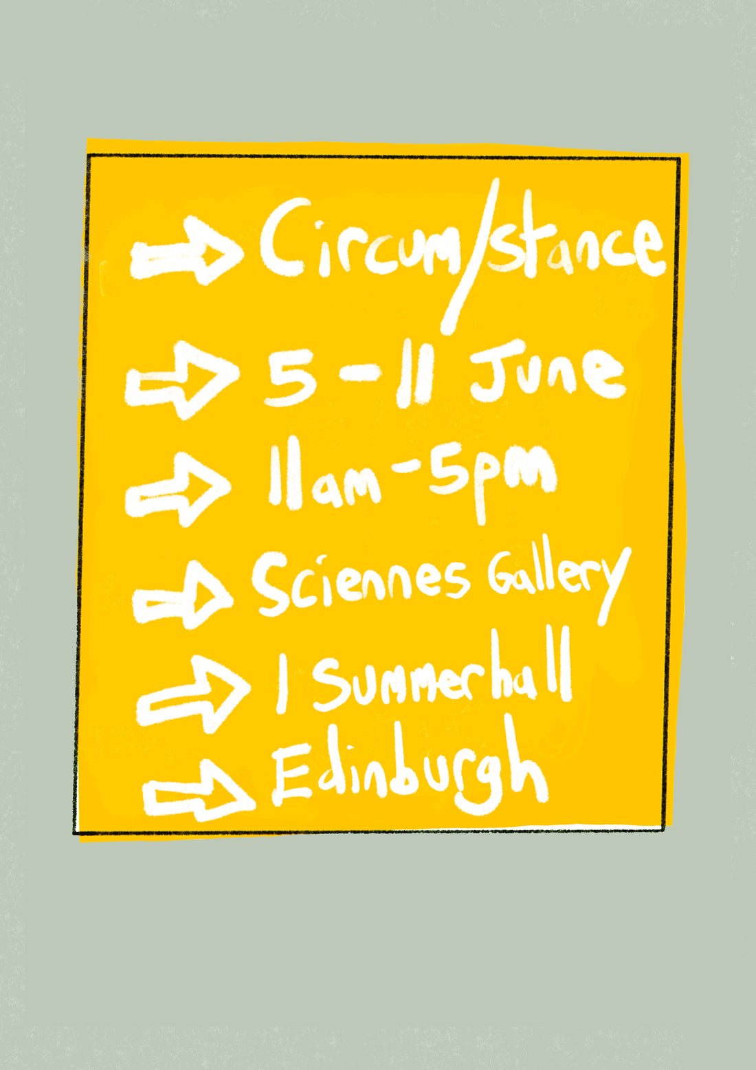 Circum-Stance Exhibition, Sciennes Gallery, Summerhall, Edinburgh