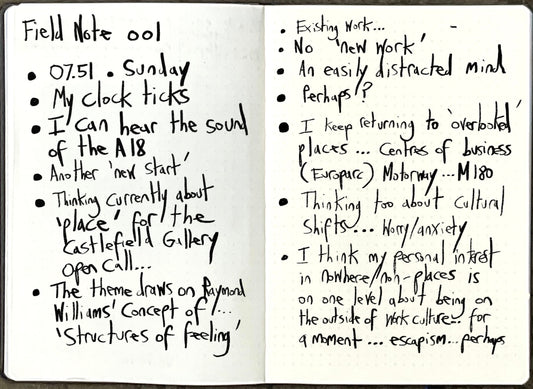 Field notes 001